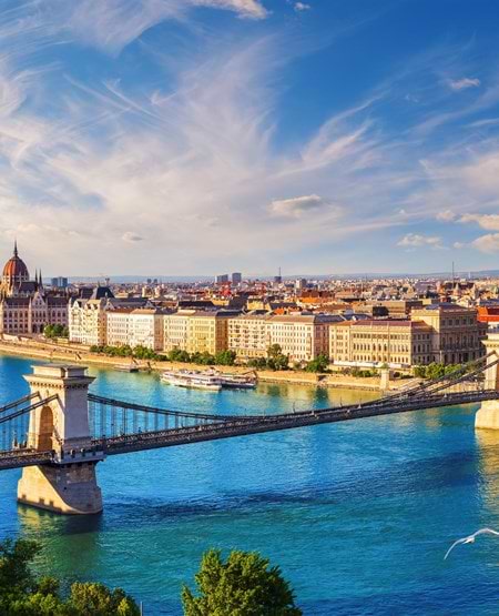 Udsigt over Donau og Budapest, Ungarn