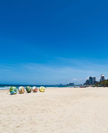 My khe stranden i Da Nang, Vietnam My khe stranden i Da Nang, Vietnam