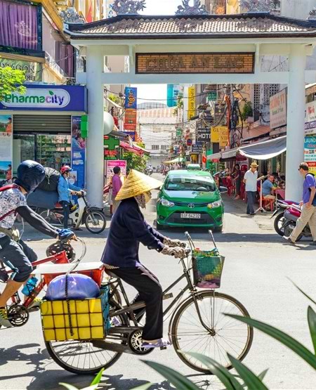 En gadescene fra Ho Chi Minh City, Vietnam