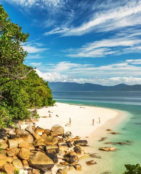 Nudey Beach på Fitzroy Island, Australien
