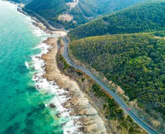 Great Ocean Road set fra luften