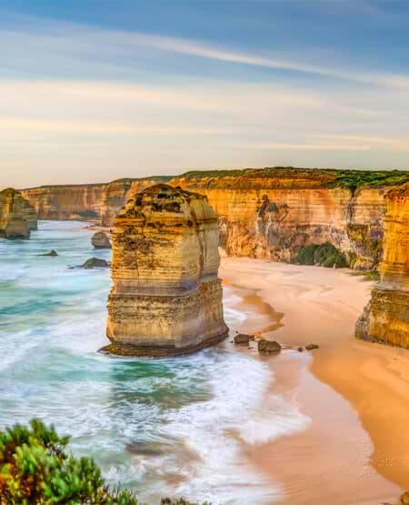 Twelve Apostles langs Great Ocean Road, som kan opleves på en udflugt fra Melbourne