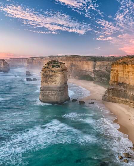 Udsigt til 12 Apostles ved Great Ocean Road, Australien Udsigt til 12 Apostles ved Great Ocean Road, Australien