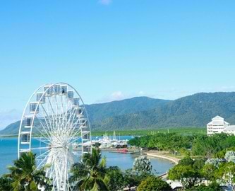 Kysten i Cairns i Australien