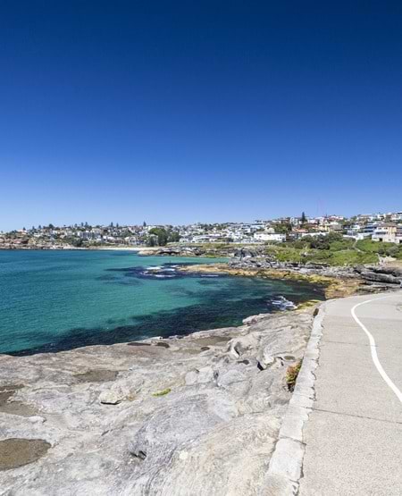 Kystvandringen fra Bondi Beach til Coogee i Australien