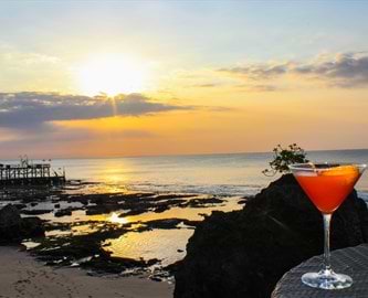 Jimbaran i solnedgang, Bali Jimbaran i solnedgang, Bali