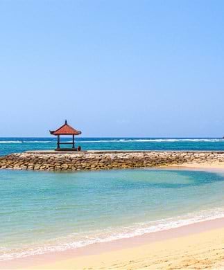 Stranden i Nusa Dua, Bali Stranden i Nusa Dua, Bali