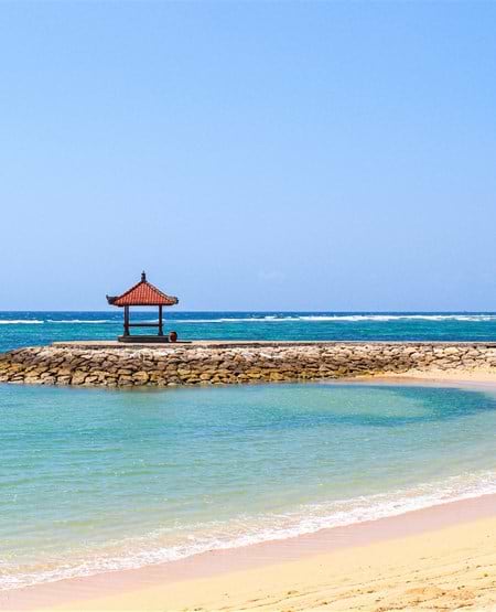 Stranden ved Nusa Dua på Bali