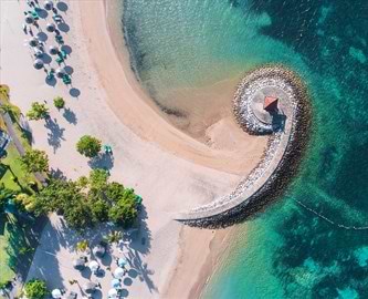 Stranden ved Nusa Dua på Bali