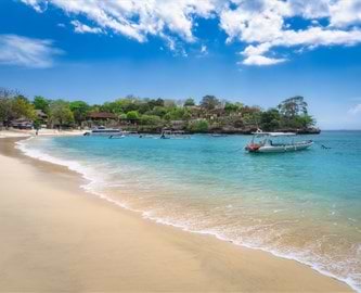 Stranden i Nusa Lembongan, Bali Stranden i Nusa Lembongan, Bali
