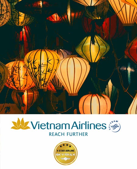 Farverige, håndlavede lanterner i mørket, Hoi An, Vietnam