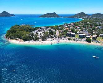 Port Stephens set fra luften