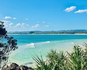Stranden i Byron Bay, Australien