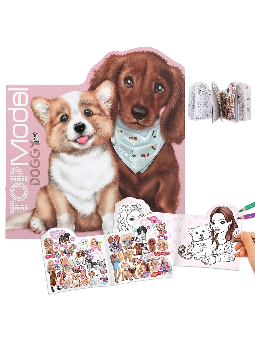 Depesche TOPModel Doggy Colouring Book