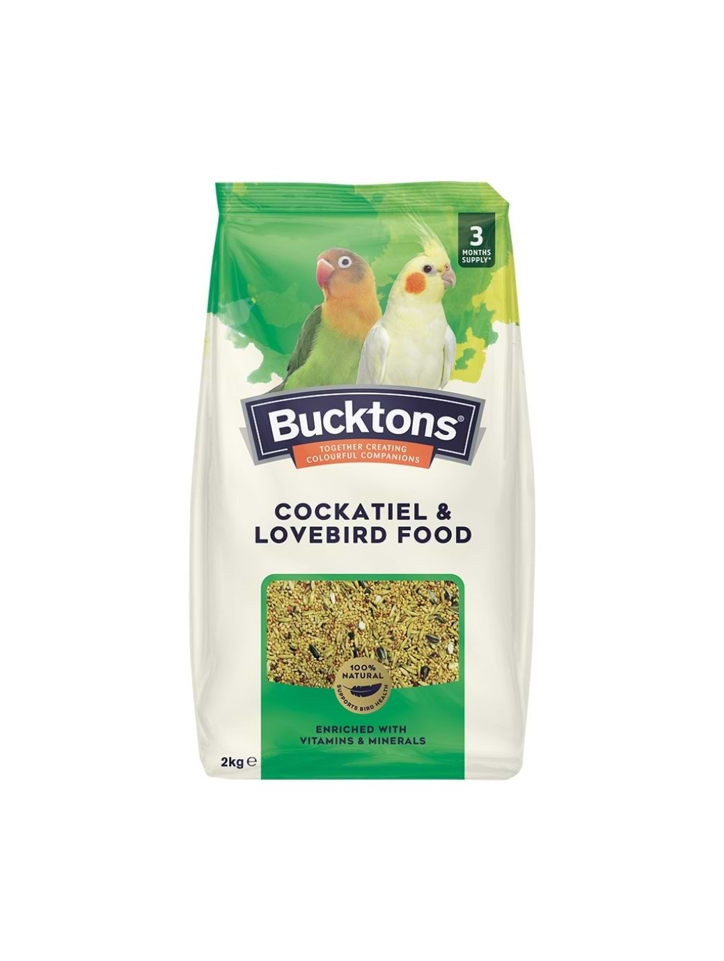 Bucktons Cockatiel & Lovebird Food 2kg