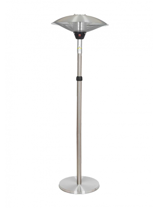 LA HACIENDA ADJUSTABLE STANDING HEATER SILVER