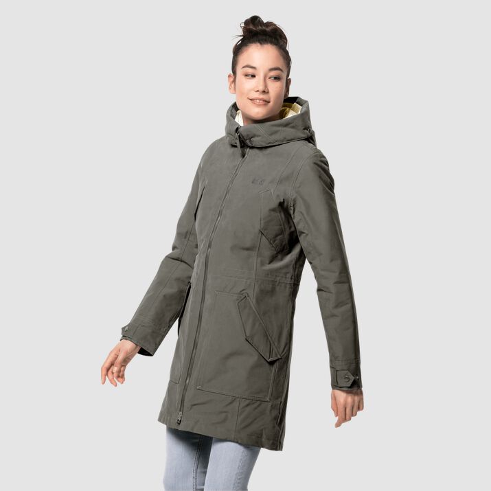 Jack Wolfskin Women s Rocky Point Parka Grape Leaf