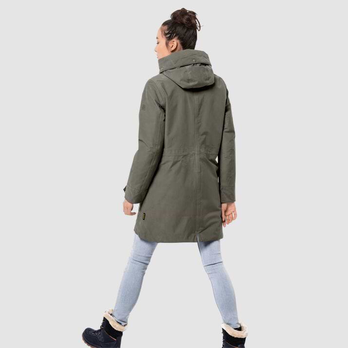 Rocky point parka greenish grey shop