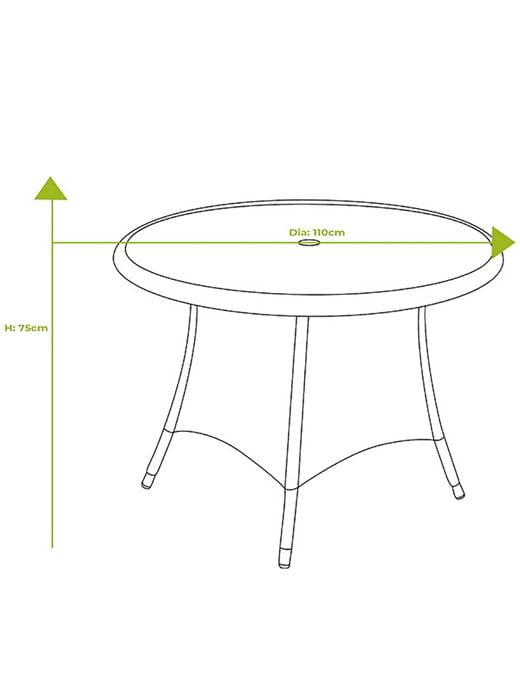 Hartman Heritage 4 Seat Round Set