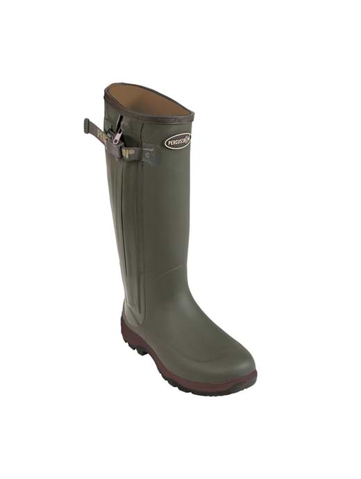 Percussion 1769 Unisex SPS Neoprene Cambridge Full Zip Boots Khaki 