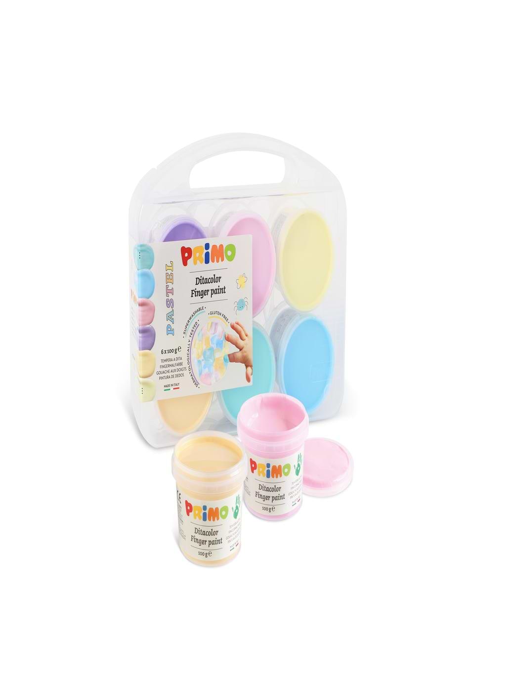 Jumini Primo Finger Paints - Pastel Colours