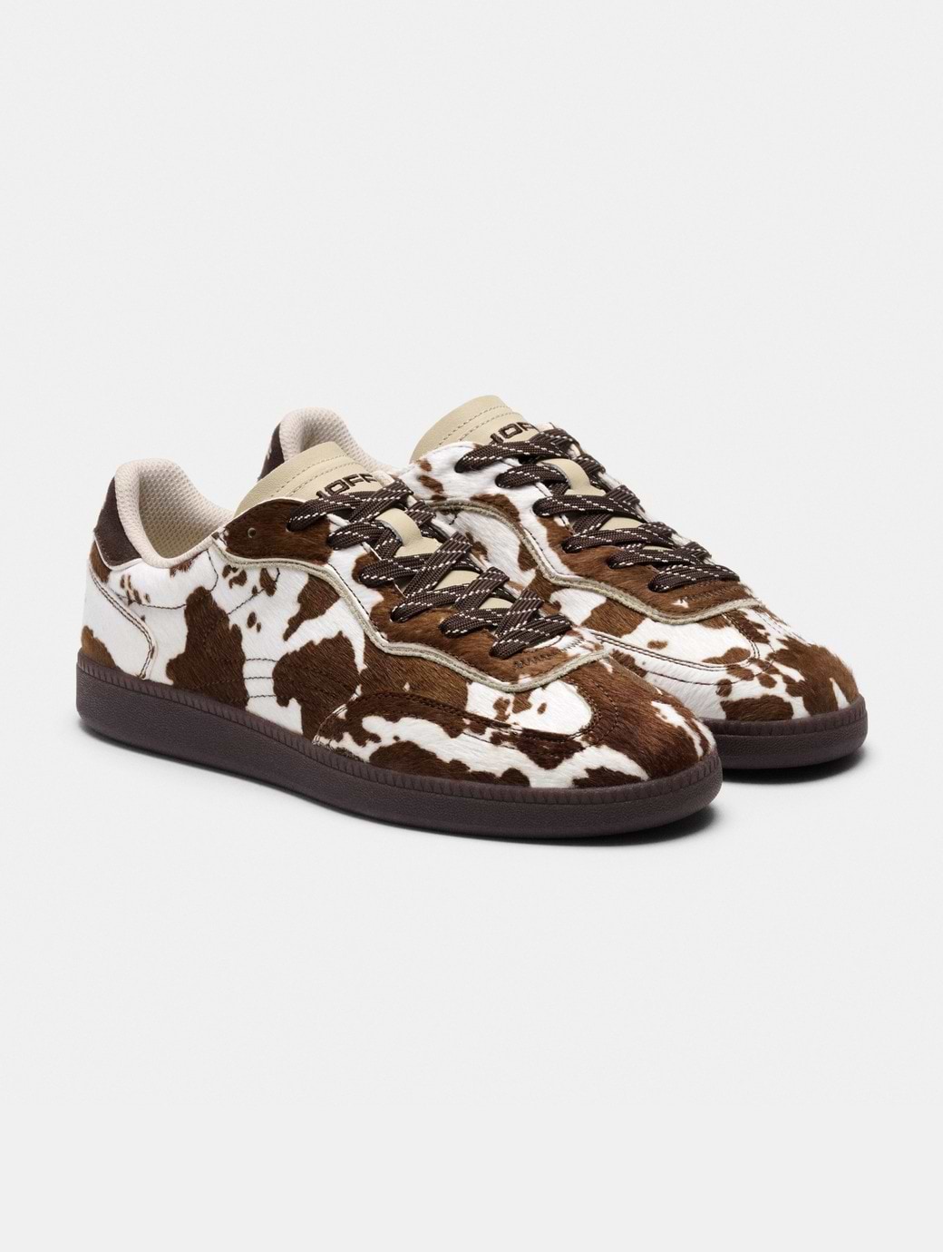 Hoff Women's Park Animal Trainer Cow Print Brown