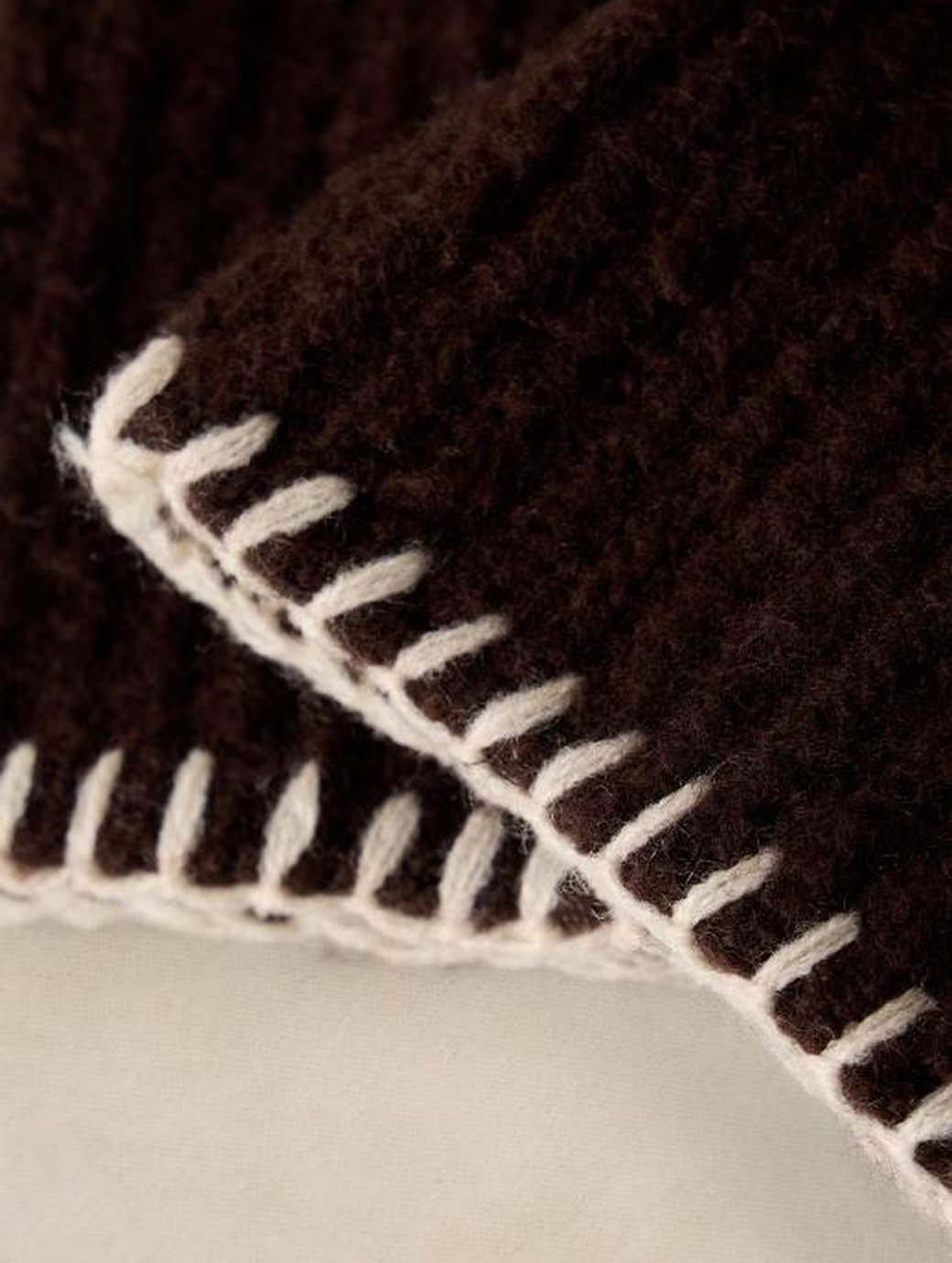 White Stuff Women's Whipstitch Hand Warmer Dark Brown