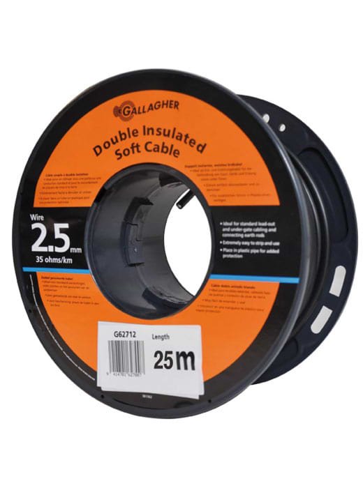 Gallagher Soft Leadout Cable 2.5mm - 25 meter coil