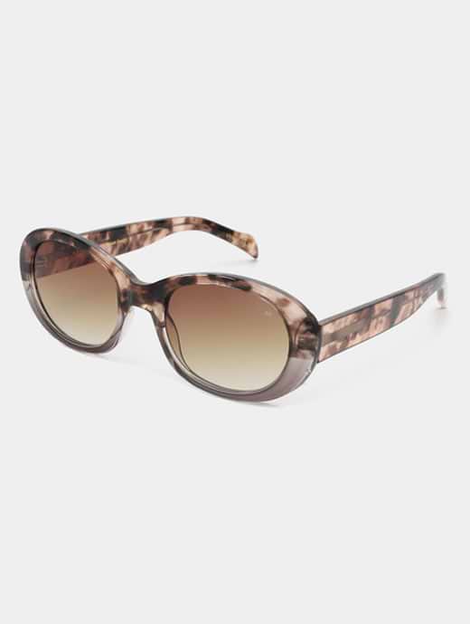 A Kjaerbede Anma Sunglasses Coquina/Grey Transparent