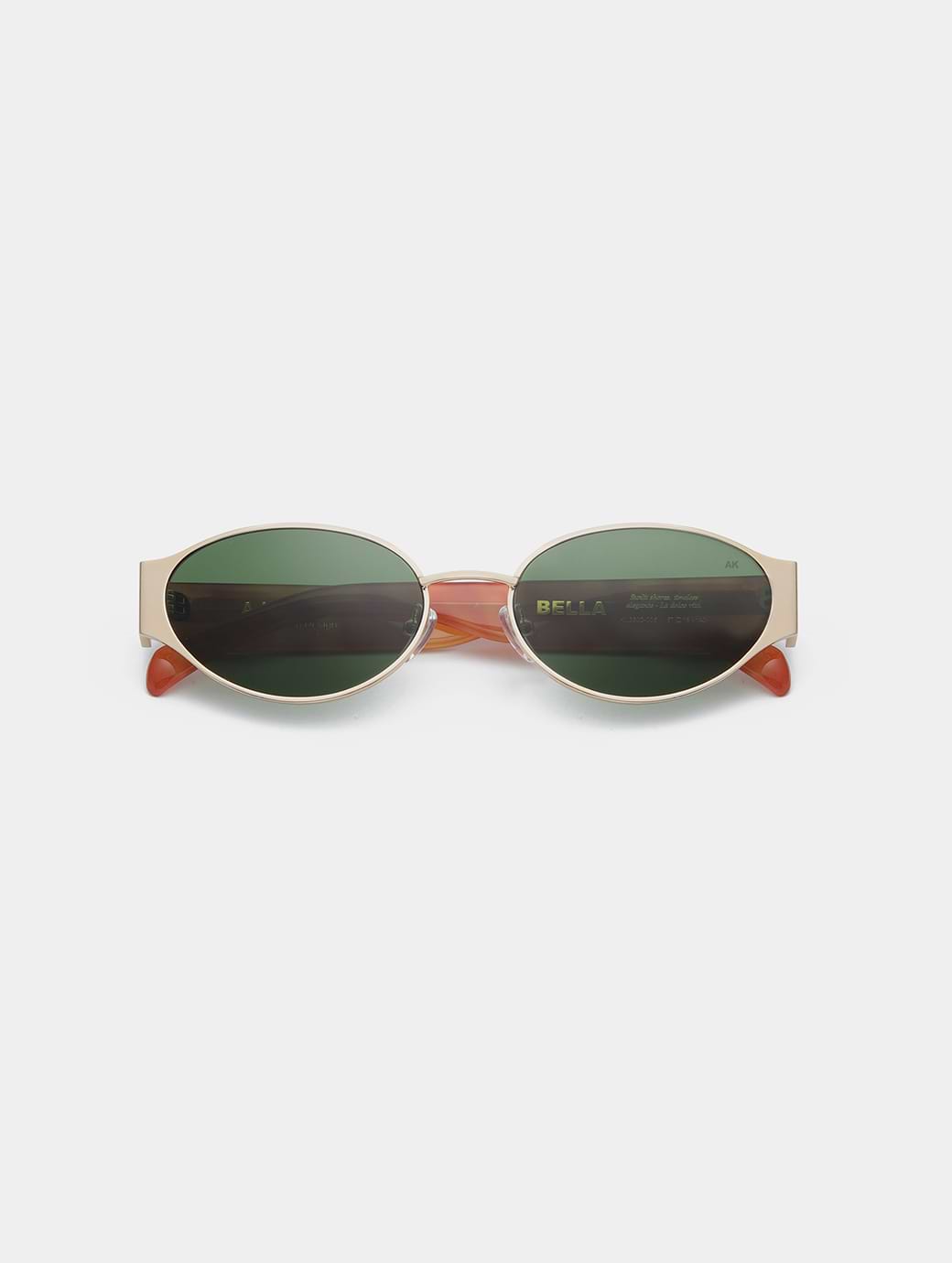 A.Kjaerbede Bella Sunglasses Gold Burnt Amber