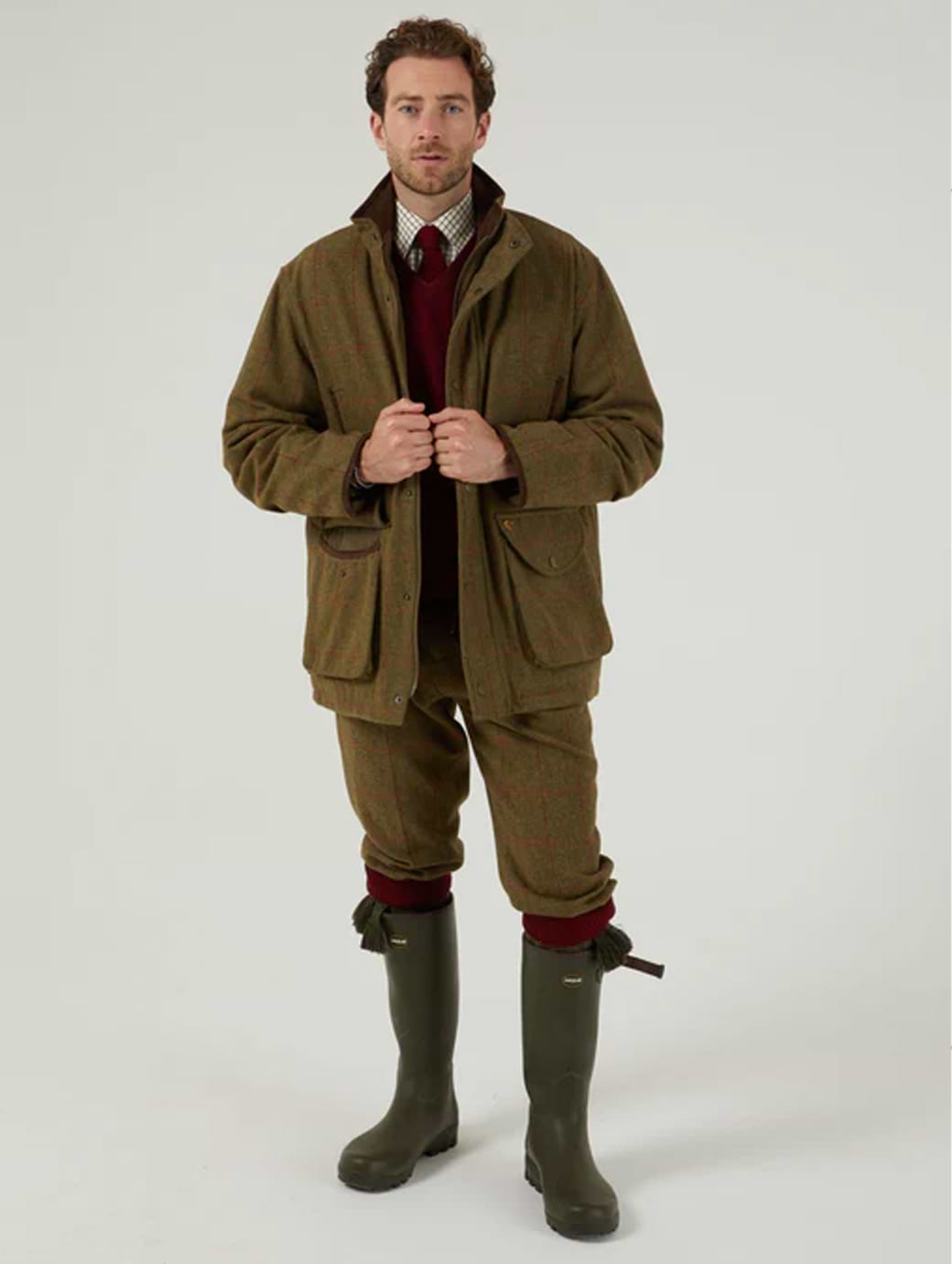 Alan Paine Combrook Men's Field Coat Sage