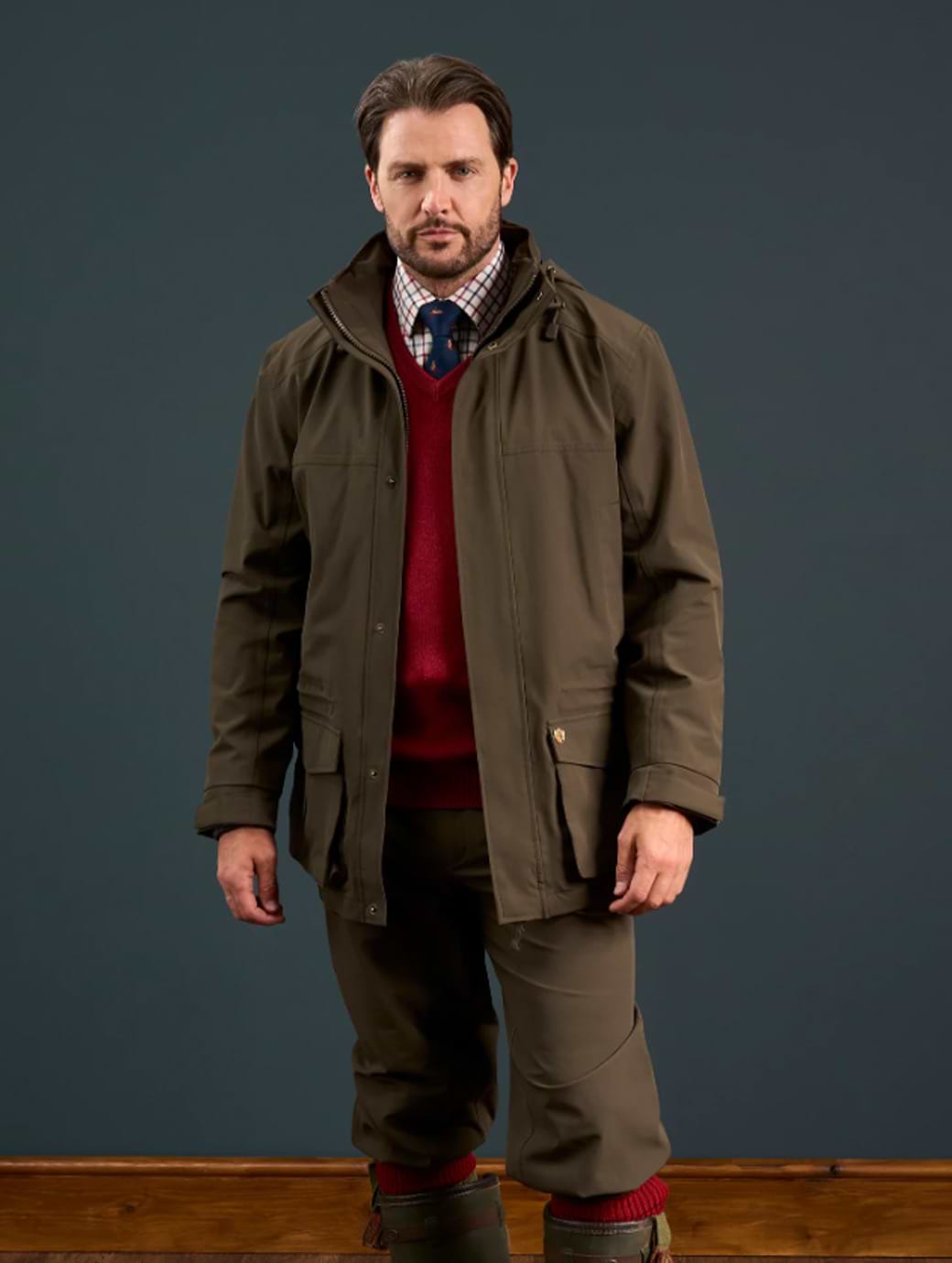 Alan Paine Men's Dunswell Field Coat Olive