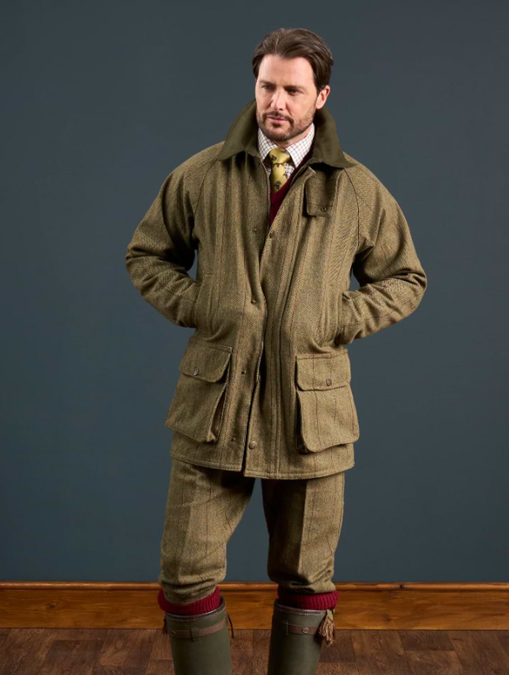 Alan Paine Men's Rutland Waterproof Membrane Coat Oakley