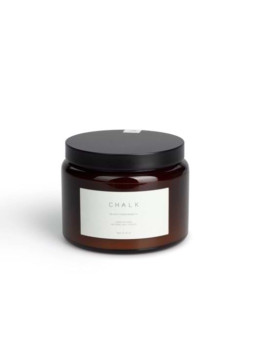 Chalk Amber Jar Candle Black Pomegranate -410g