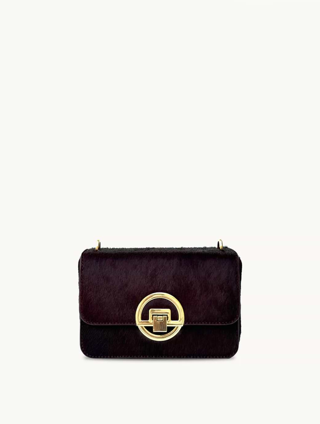 Apatchy London The Tilly Burgundy Hair-On Leather Bag