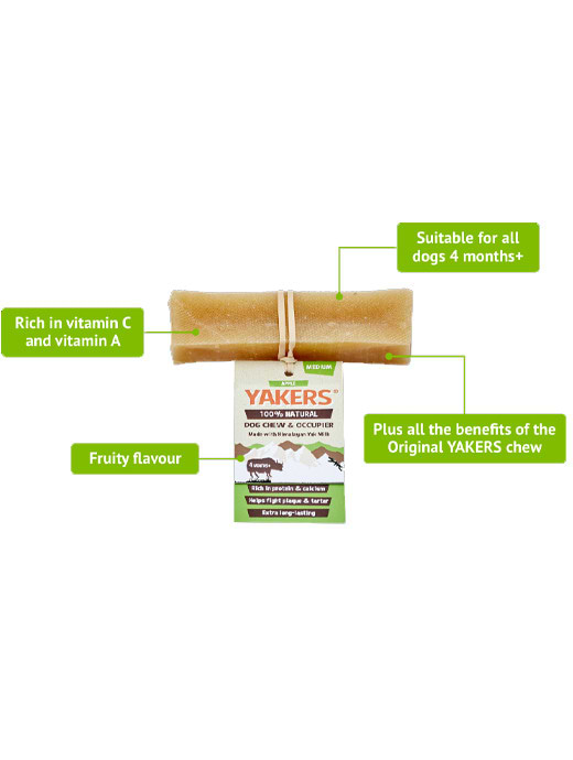 Yakers Dog Chew Apple Medium