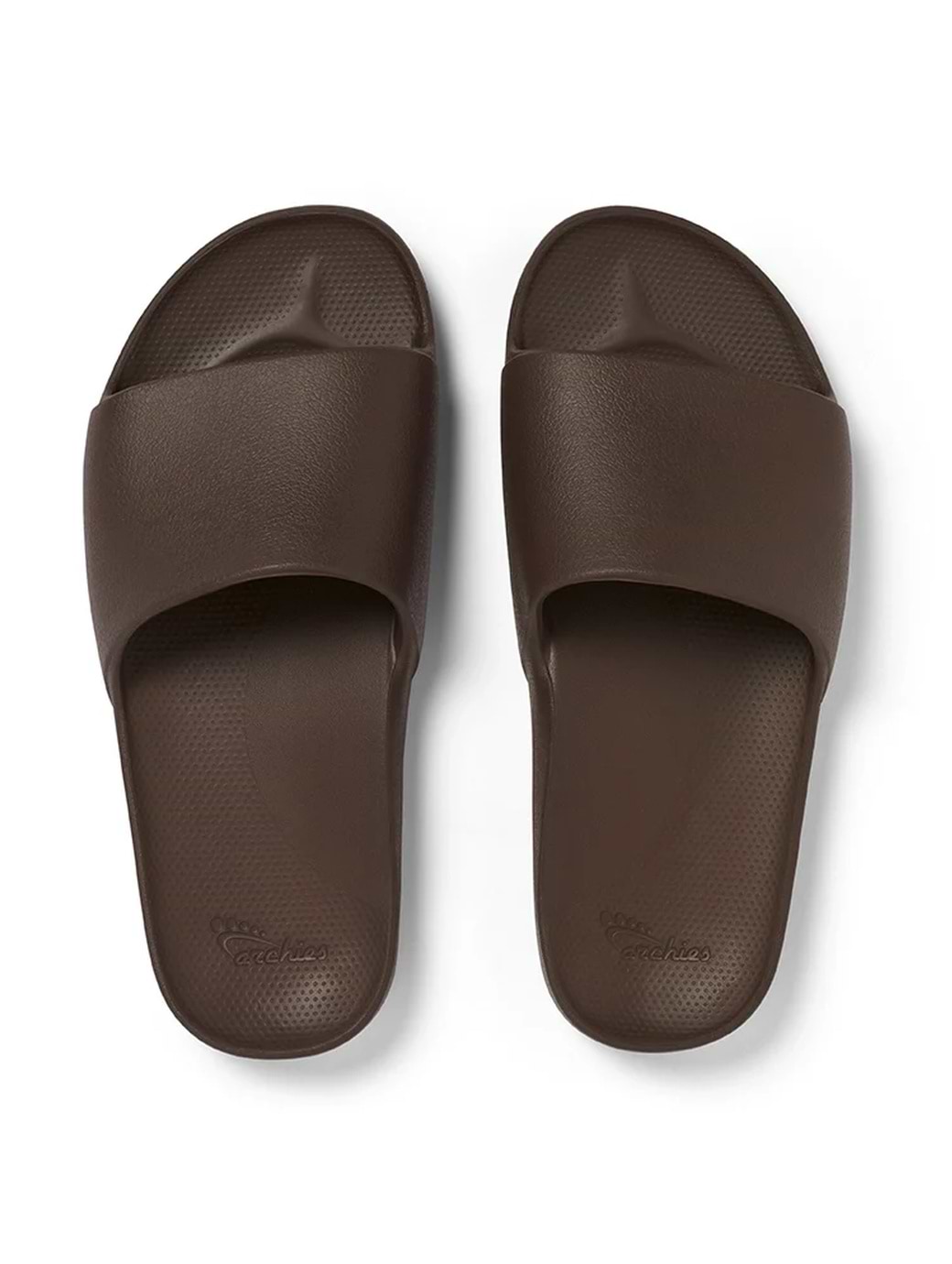 Archies Unisex Arch Support Slides Brown