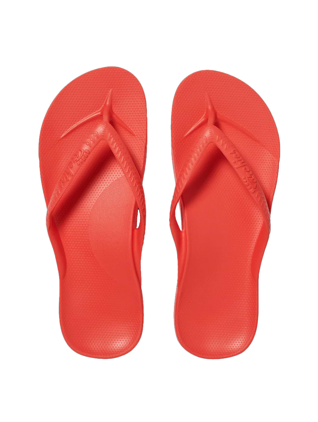 Archies Footwear Women's Arch Support Flip Flops Coral
