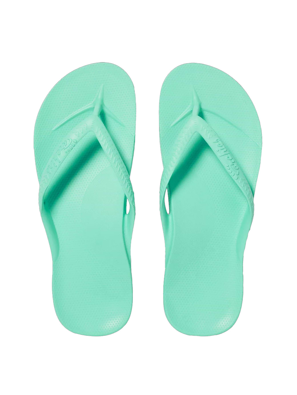 Archies Footwear Women's Arch Support Flip Flops Mint