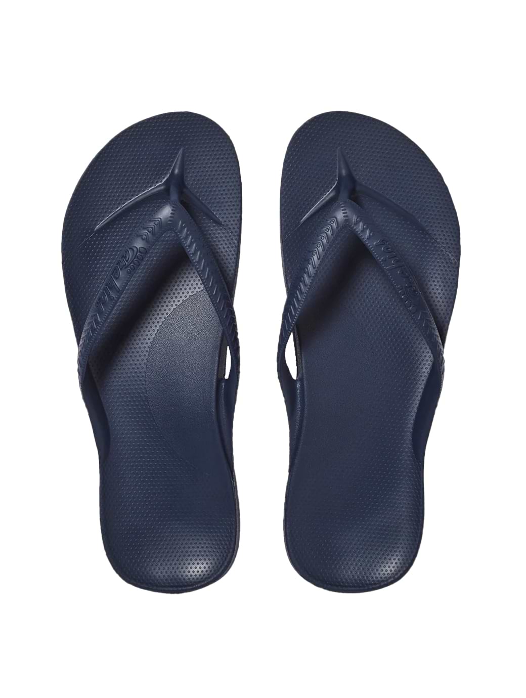 Archies Footwear Women's Arch Support Flip Flops Navy