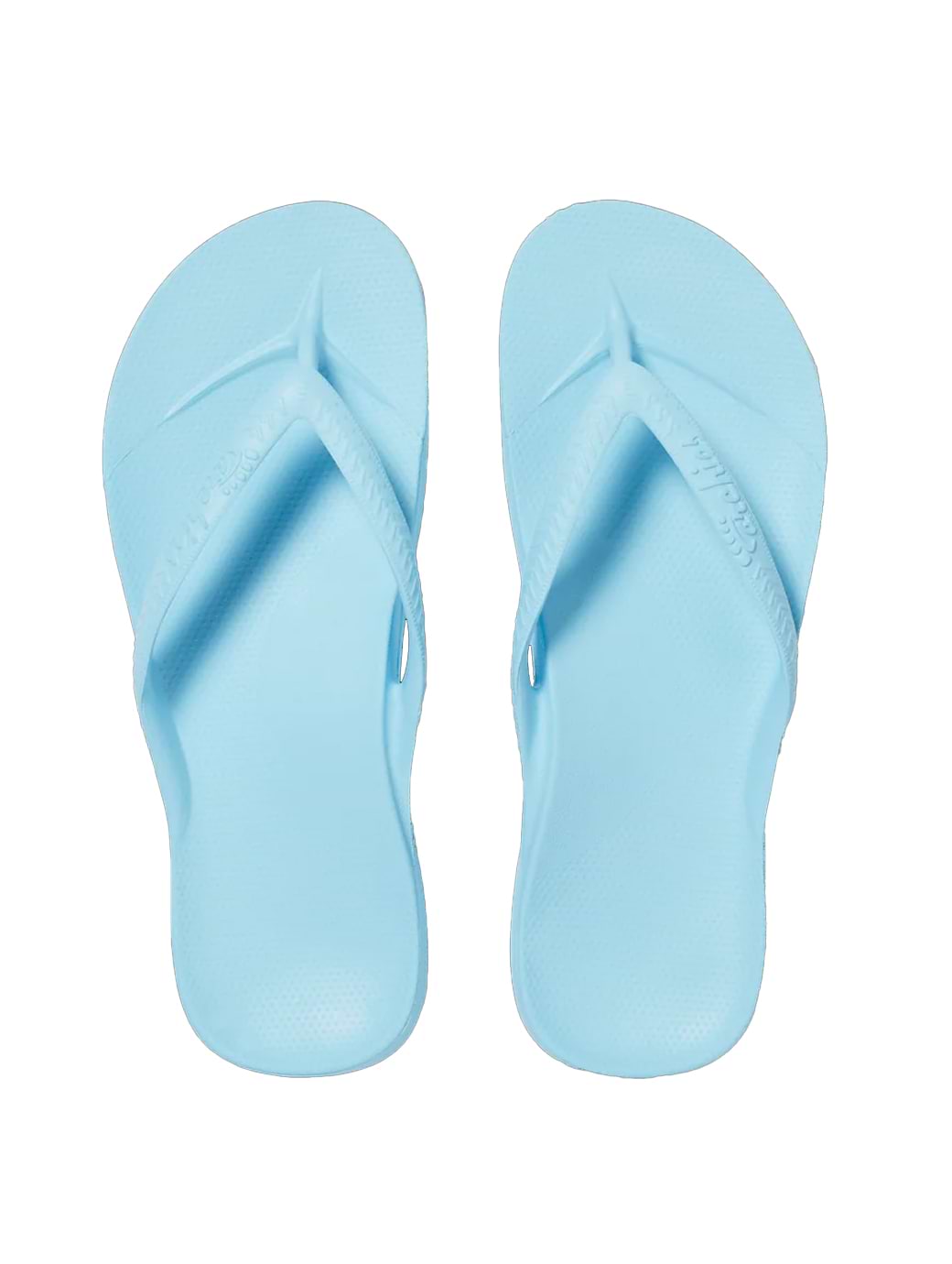 Archies Footwear Women's Arch Support Flip Flops Sky Blue
