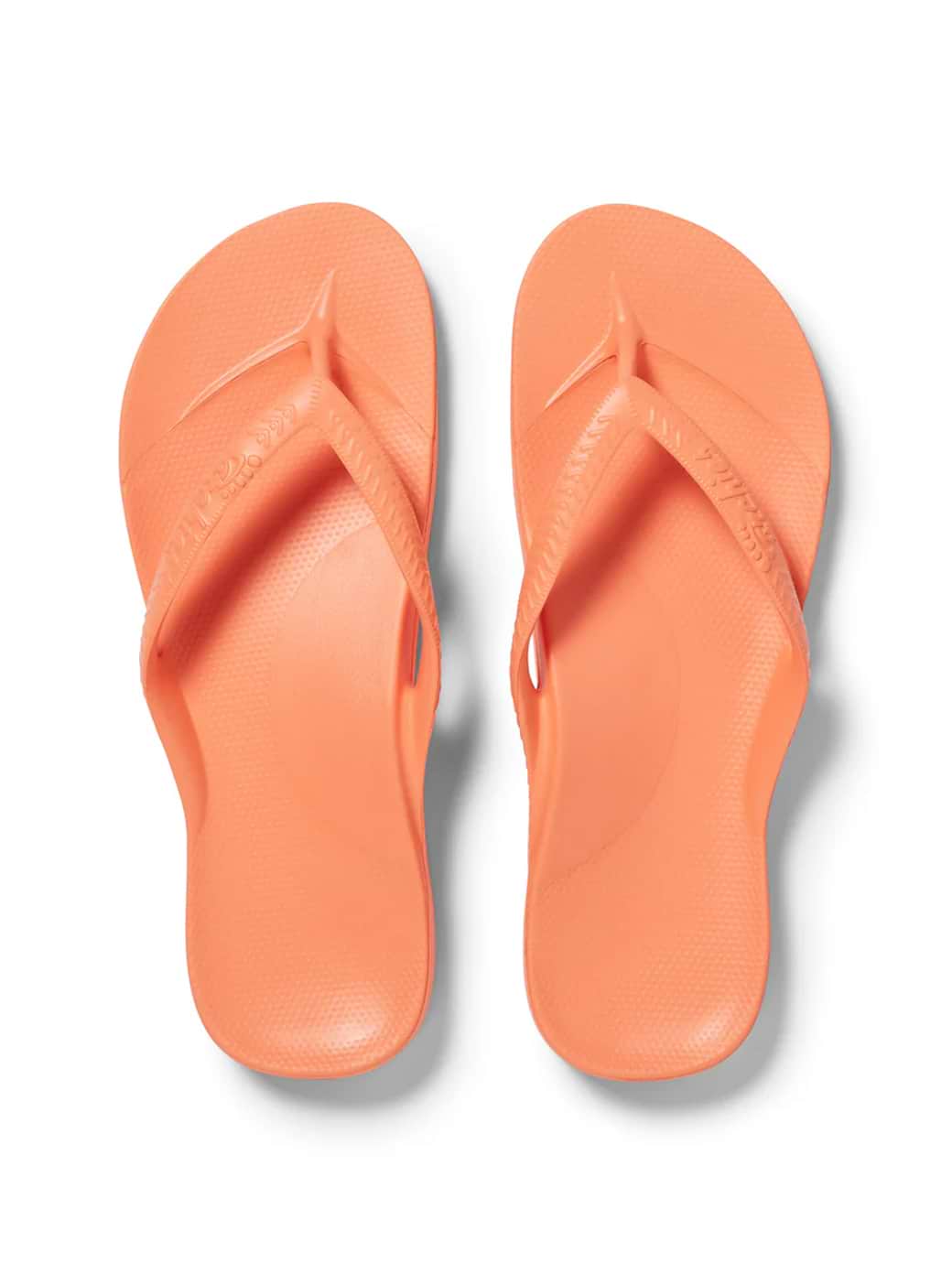Archies Women's Arch Support Flip Flops Peach
