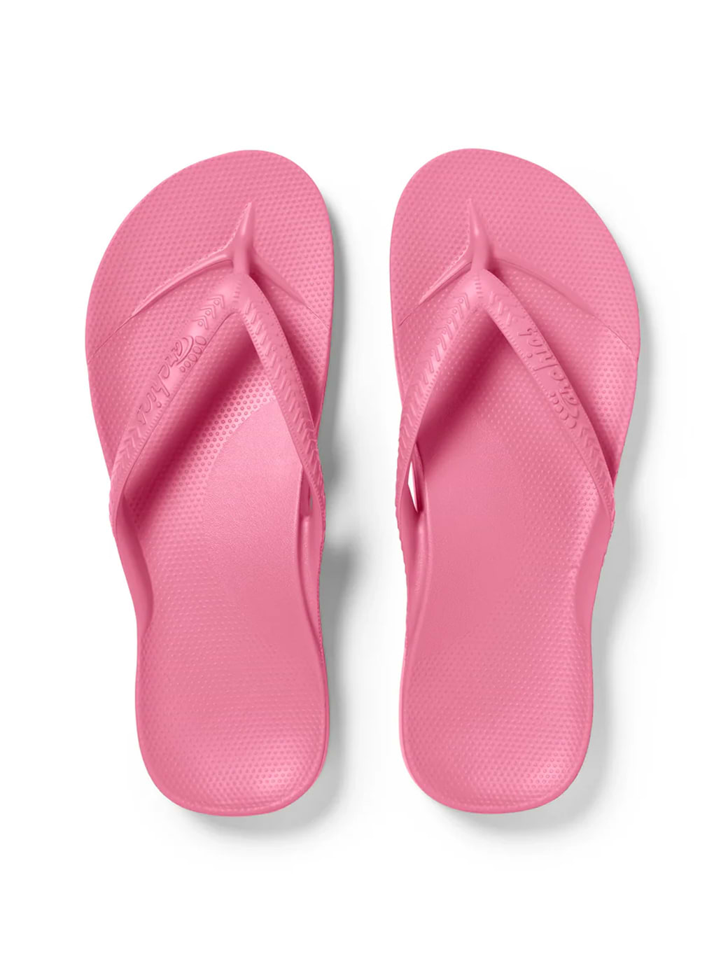 Archies Women's Arch Support Flip Flops Hot Pink
