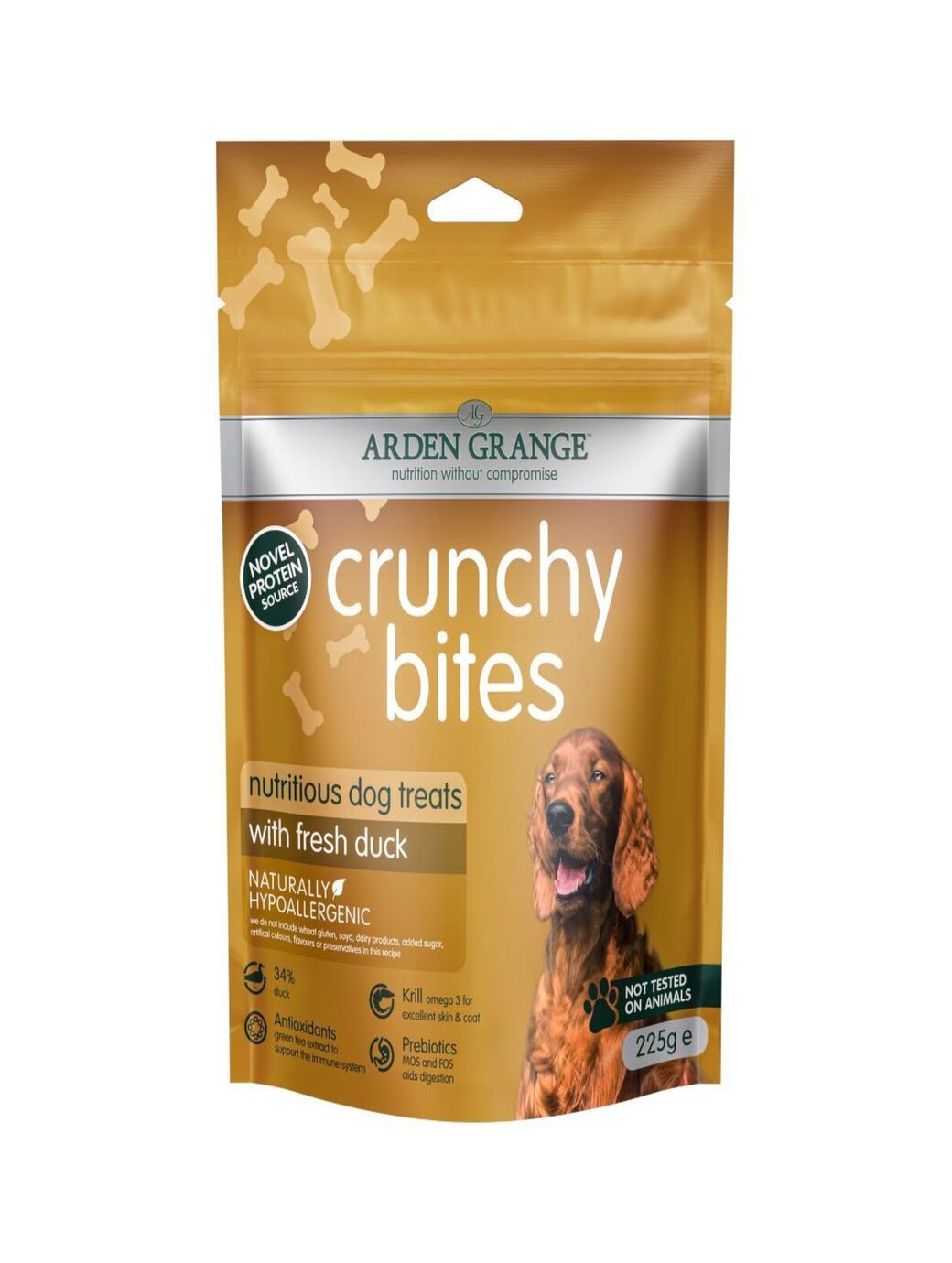 Arden Grange Crunchy Bites with Fresh Duck 225g