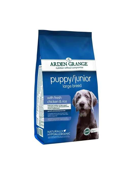 Arden Grange Puppy/Junior Large Breed Food With Fresh Chicken & Rice 12KG
