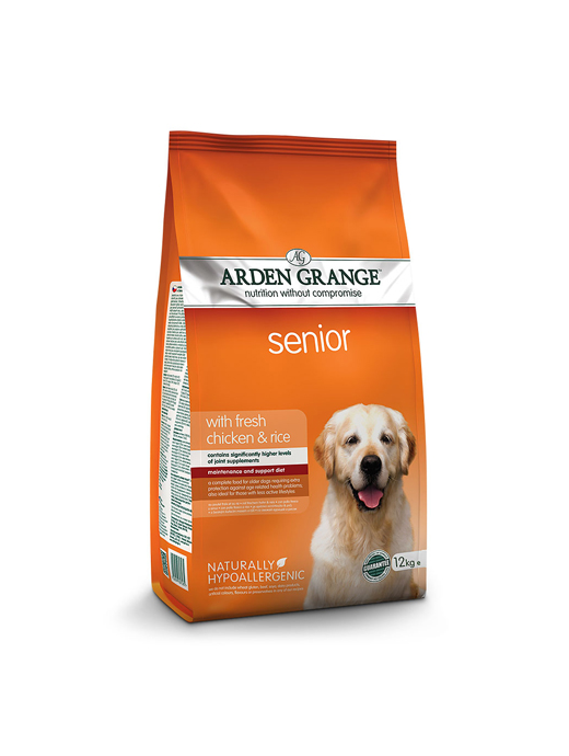 Arden Grange Senior With Chicken & Rice 12KG