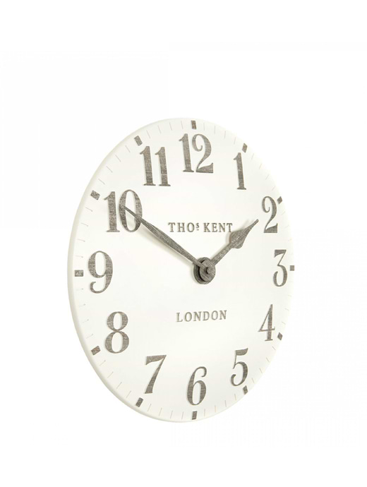 Thomas Kent 12" Arabic Wall Clock Limestone