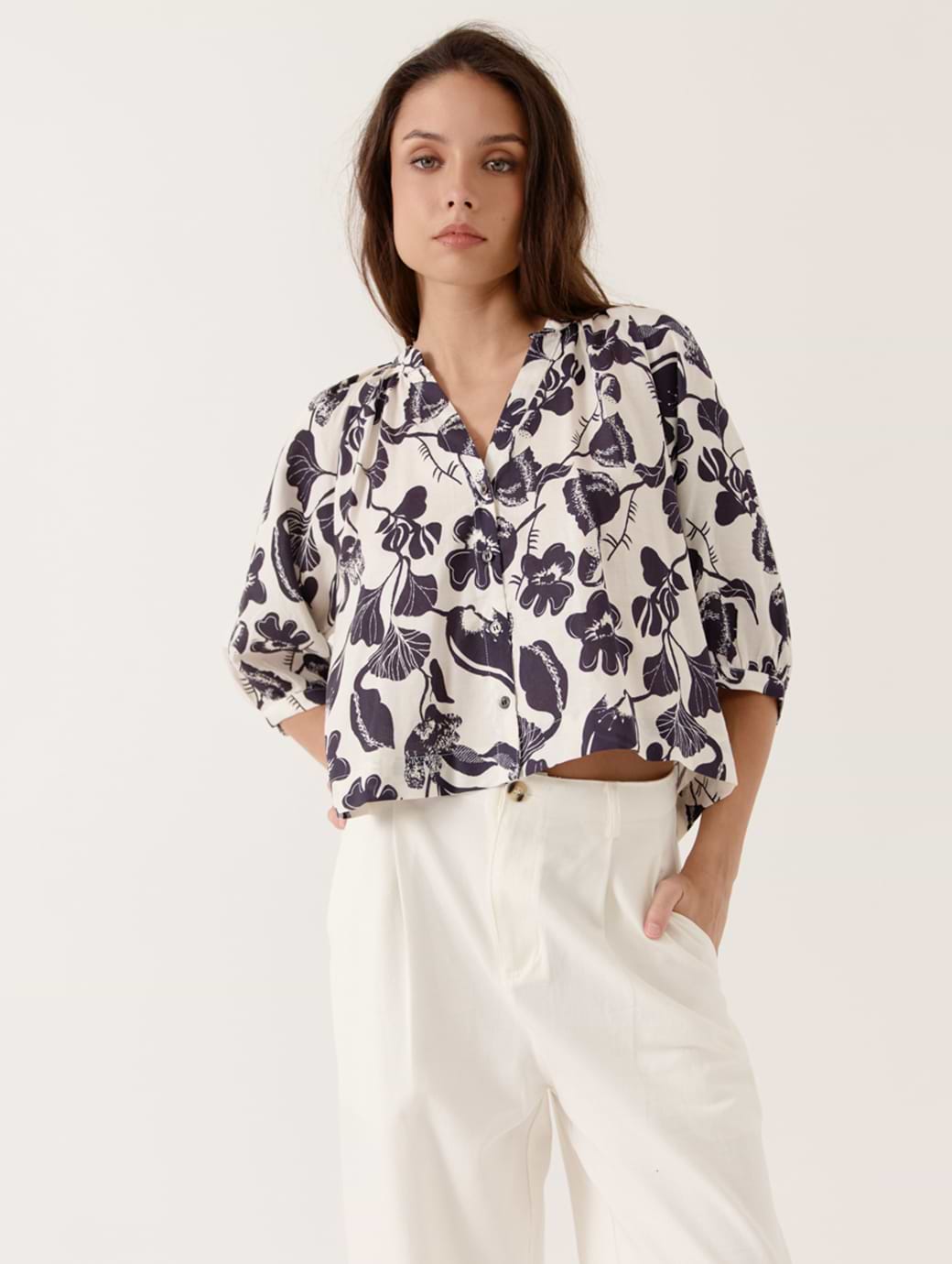 Artlove Women's Amesia Shirt Navy