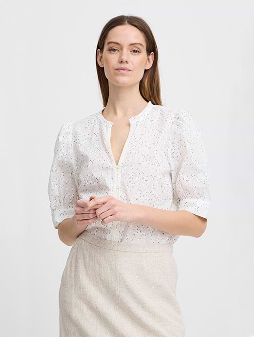 B Young Women's Byjakayla Blouse Marshmallow Mix 