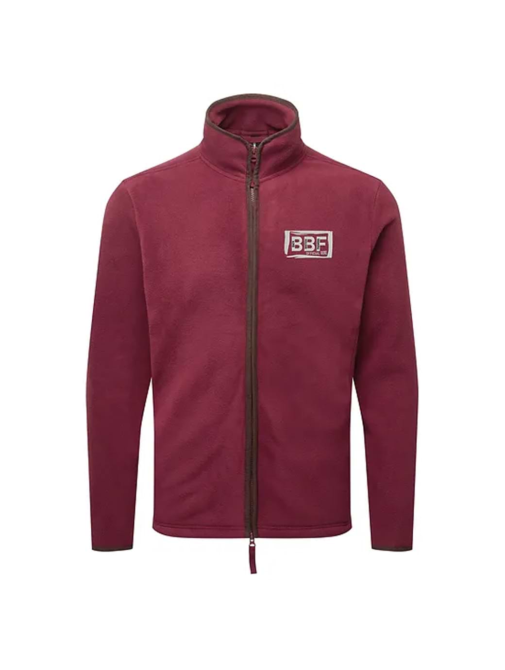 Back British Farming Men's Fleece Jacket Burgundy